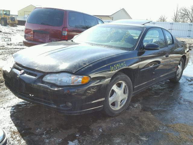 2G1WX15K119107385 - 2001 CHEVROLET MONTE CARL BLACK photo 2