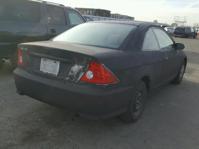 1HGEM22145L058048 - 2005 HONDA CIVIC DX V BLACK photo 4