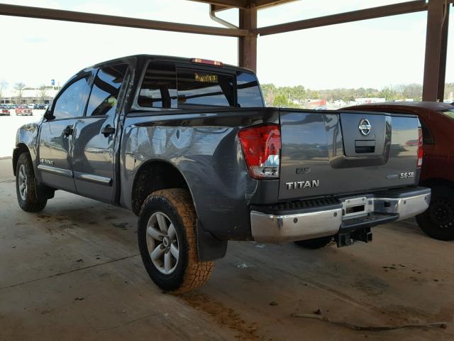 1N6BA0EC2AN303338 - 2010 NISSAN TITAN XE CHARCOAL photo 3