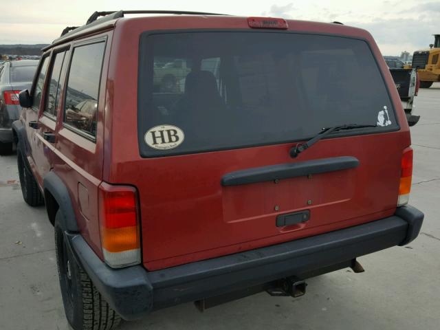 1J4FT68S8WL118888 - 1998 JEEP CHEROKEE S MAROON photo 3