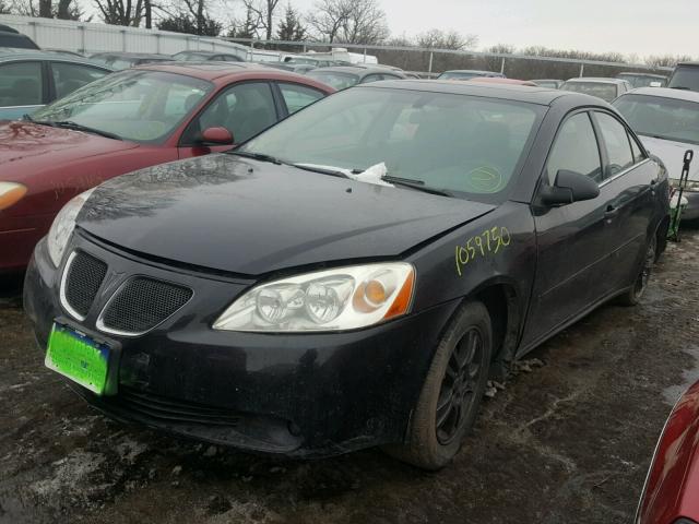 1G2ZG58N874141597 - 2007 PONTIAC G6 BASE BLACK photo 2