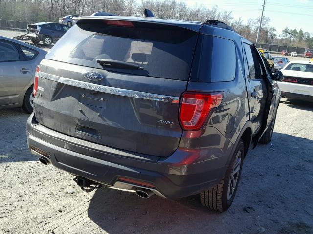 1FM5K8D83JGA18009 - 2018 FORD EXPLORER X GRAY photo 4