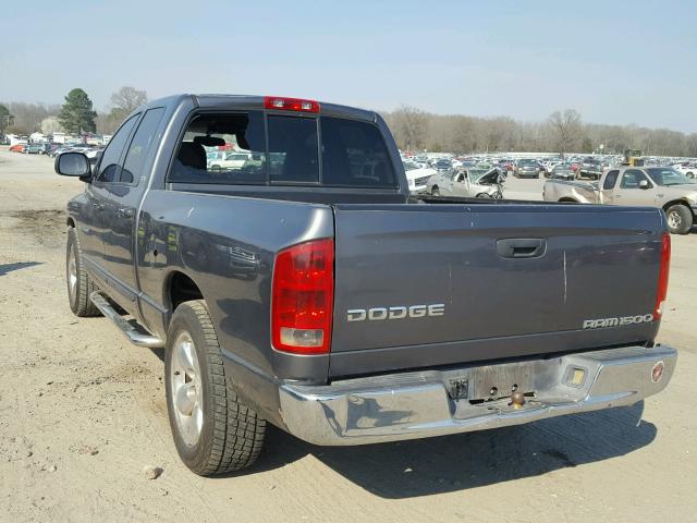 1D7HA18N52S679847 - 2002 DODGE RAM 1500 GRAY photo 3