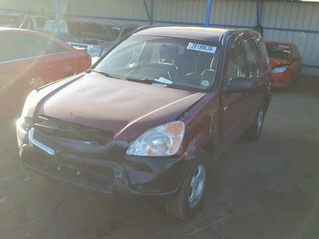 JHLRD78542C083599 - 2002 HONDA CR-V LX RED photo 2