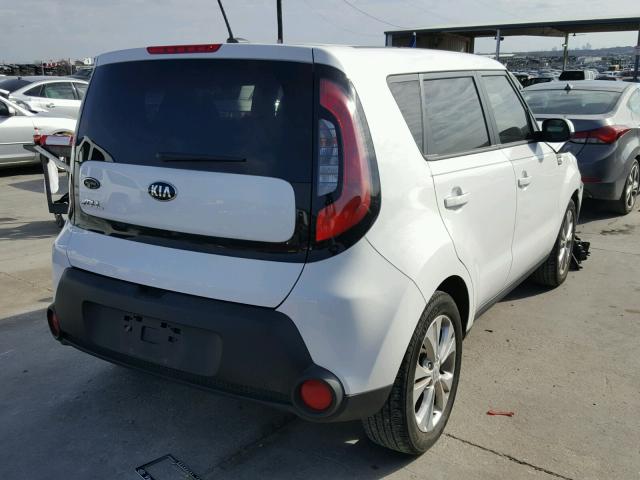 KNDJP3A52F7160201 - 2015 KIA SOUL + WHITE photo 4