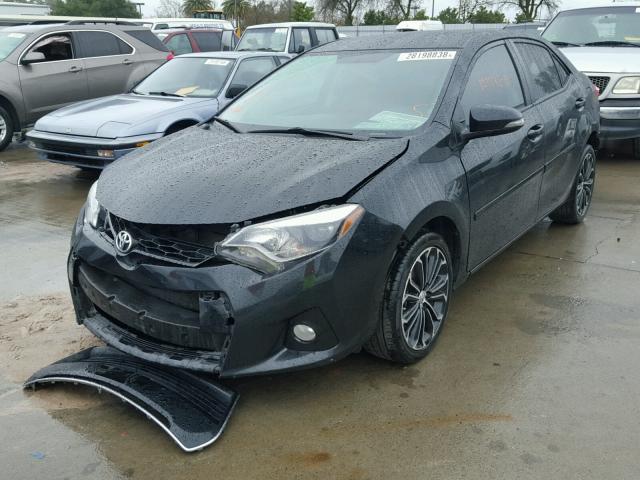 2T1BURHE2EC223512 - 2014 TOYOTA COROLLA L BLACK photo 2