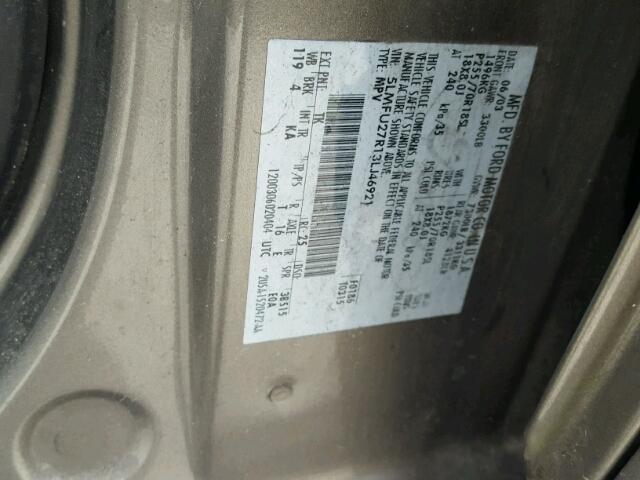 5LMFU27R13LJ46921 - 2003 LINCOLN NAVIGATOR GRAY photo 10