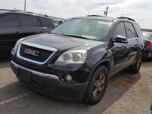 1GKER23708J249926 - 2008 GMC ACADIA SLT BLACK photo 2