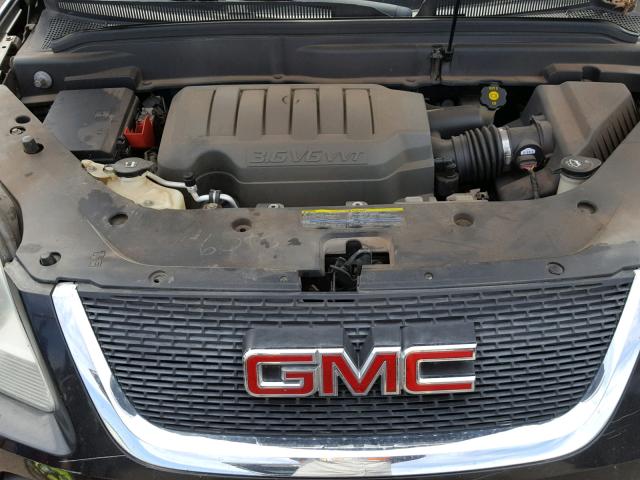 1GKER23708J249926 - 2008 GMC ACADIA SLT BLACK photo 7