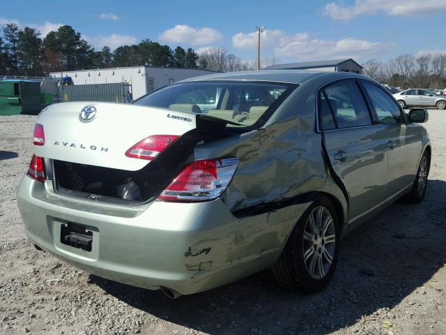 4T1BK36B35U041361 - 2005 TOYOTA AVALON XL GREEN photo 4