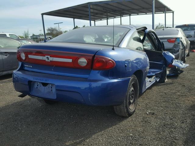 1G1JC12F937139910 - 2003 CHEVROLET CAVALIER BLUE photo 4