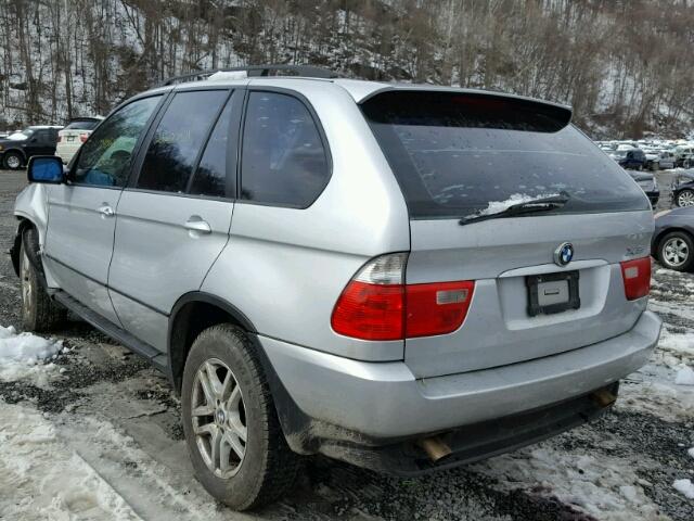 5UXFA13516LY33123 - 2006 BMW X5 3.0I SILVER photo 3