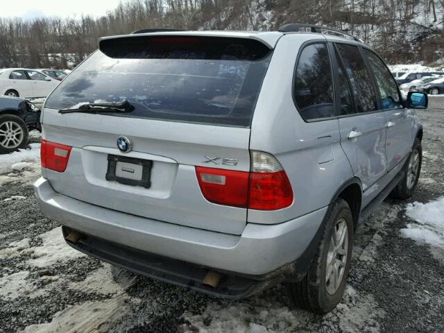 5UXFA13516LY33123 - 2006 BMW X5 3.0I SILVER photo 4