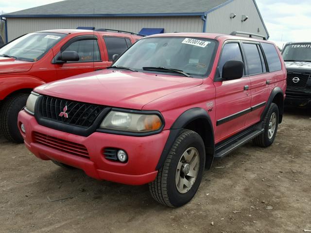 JA4LS31RX1P043138 - 2001 MITSUBISHI MONTERO SP RED photo 2