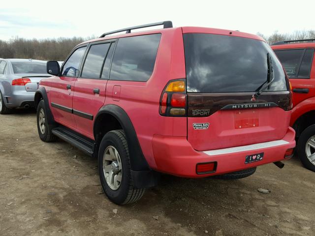 JA4LS31RX1P043138 - 2001 MITSUBISHI MONTERO SP RED photo 3