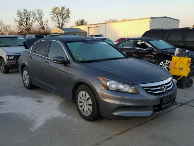 1HGCP2F38CA134146 - 2012 HONDA ACCORD LX GRAY photo 1