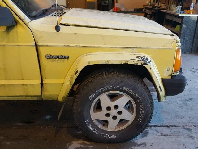 1J4FJ68S3RL190205 - 1994 JEEP CHEROKEE S YELLOW photo 9