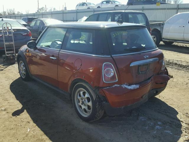 WMWSU3C50CT542852 - 2012 MINI COOPER ORANGE photo 3