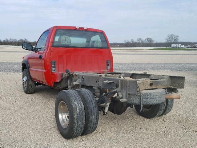 1GCJK34G91E302303 - 2001 CHEVROLET SILVERADO RED photo 3