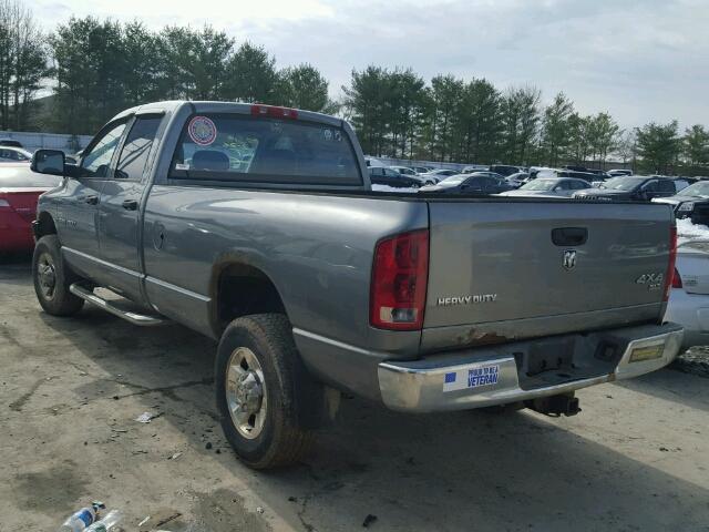 3D7KS28C35G731849 - 2005 DODGE RAM 2500 S GRAY photo 3
