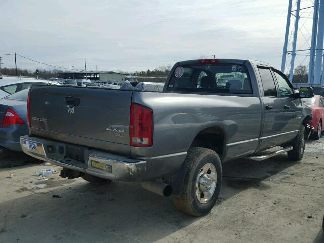3D7KS28C35G731849 - 2005 DODGE RAM 2500 S GRAY photo 4