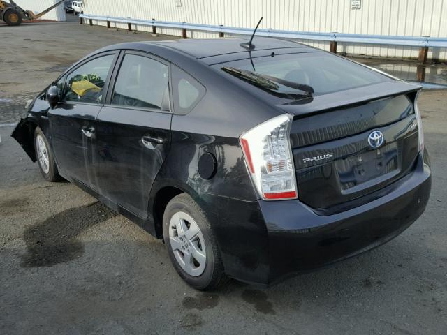 JTDKN3DU6B0263878 - 2011 TOYOTA PRIUS BLACK photo 3