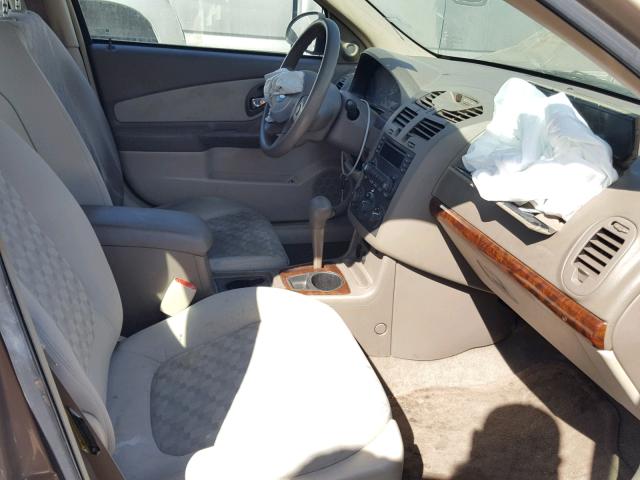 1G1ZT54875F128938 - 2005 CHEVROLET MALIBU LS ოქროსფერი ფოტო 5