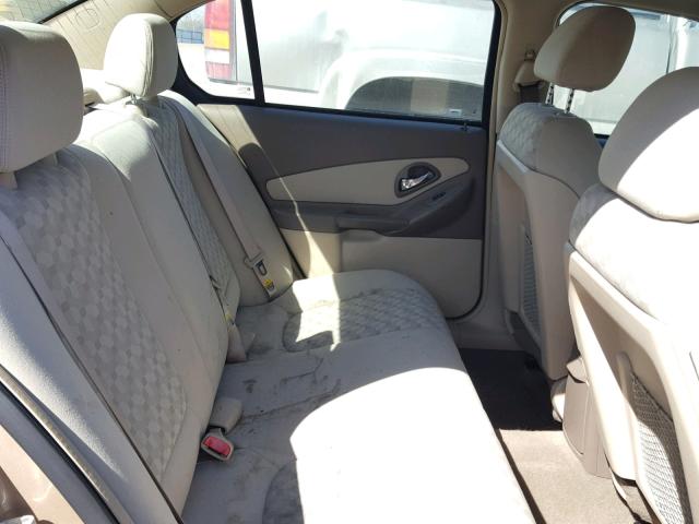 1G1ZT54875F128938 - 2005 CHEVROLET MALIBU LS ოქროსფერი ფოტო 6