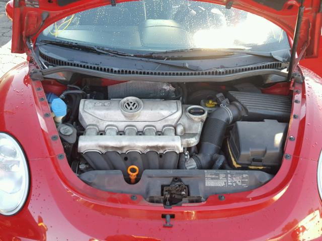 3VWPG31C17M515825 - 2007 VOLKSWAGEN NEW BEETLE RED photo 7