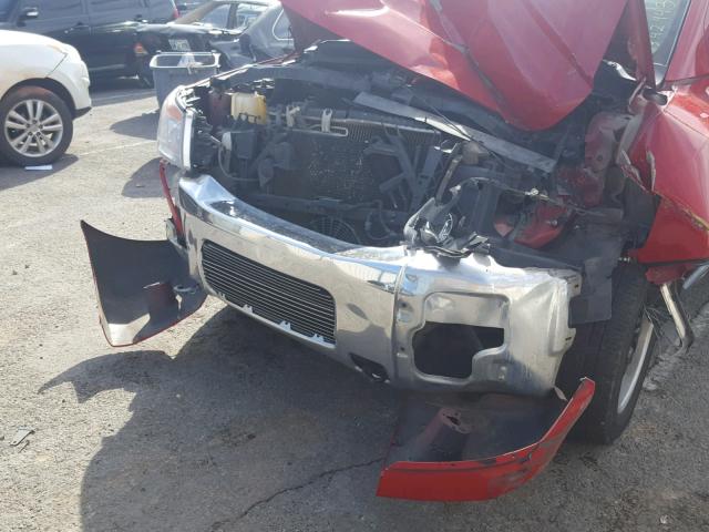 1N6BA07D58N342943 - 2008 NISSAN TITAN XE RED photo 9