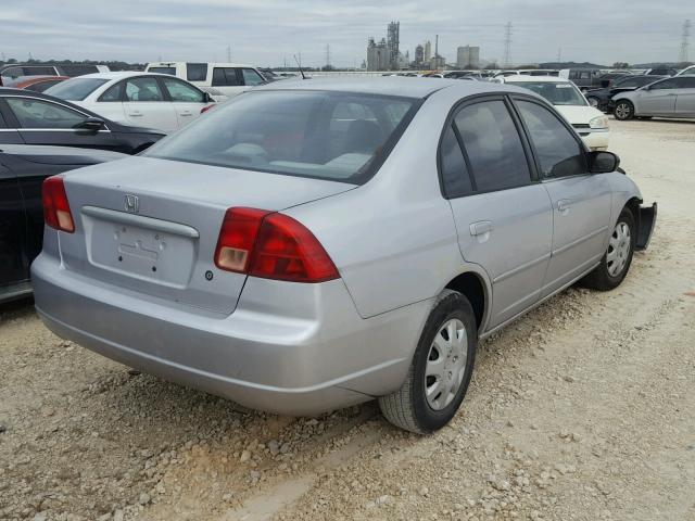 1HGES16552L048721 - 2002 HONDA CIVIC LX SILVER photo 4