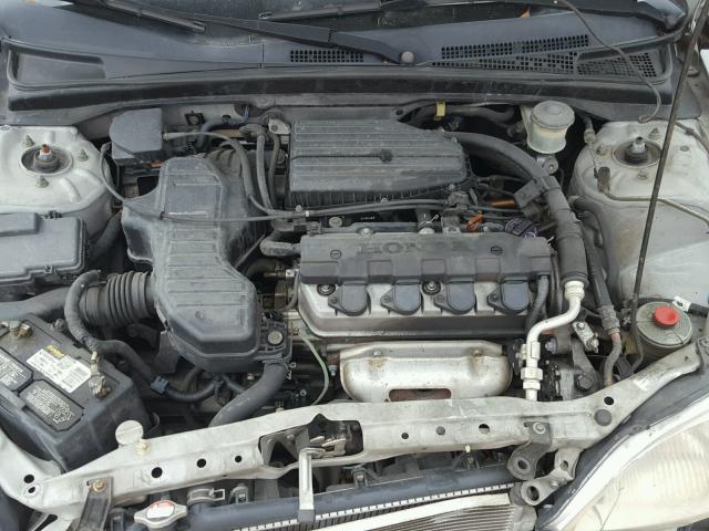 1HGES16552L048721 - 2002 HONDA CIVIC LX SILVER photo 7