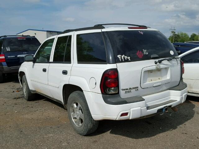 1GNDT13S862107233 - 2006 CHEVROLET TRAILBLAZE WHITE photo 3