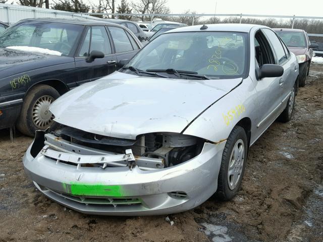 1G1JF54F437211463 - 2003 CHEVROLET CAVALIER L SILVER photo 2