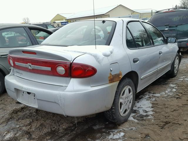 1G1JF54F437211463 - 2003 CHEVROLET CAVALIER L SILVER photo 4