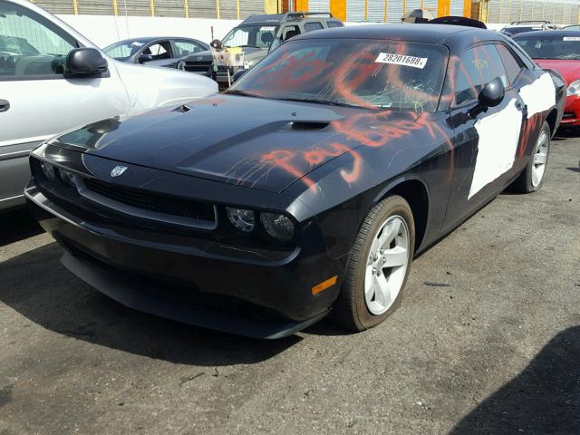 2B3CJ4DV6AH185158 - 2010 DODGE CHALLENGER BLACK photo 2