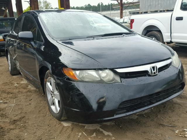 1HGFA16826L139680 - 2006 HONDA CIVIC EX BLACK photo 1