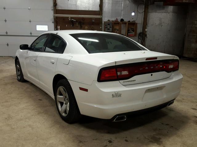 2B3CL1CT0BH589034 - 2011 DODGE CHARGER PO WHITE photo 3