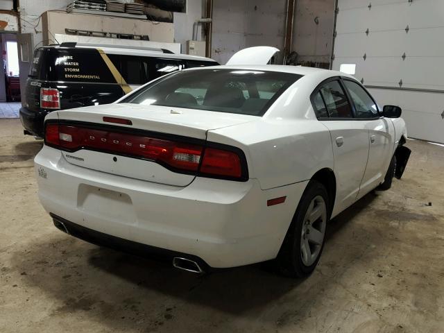 2B3CL1CT0BH589034 - 2011 DODGE CHARGER PO WHITE photo 4