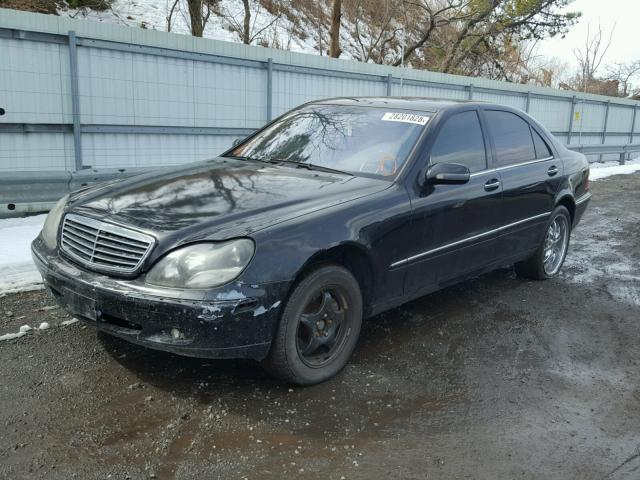 WDBNG70J11A166721 - 2001 MERCEDES-BENZ S430 BLACK photo 2