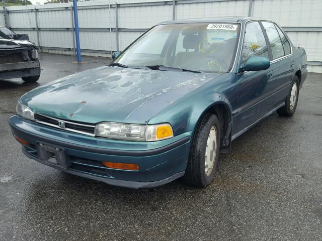 JHMCB7570PC001596 - 1993 HONDA ACCORD EX GREEN photo 2