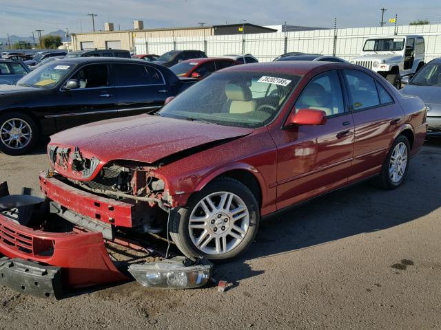 1LNHM87A75Y635631 - 2005 LINCOLN LS Qırmızı foto 2