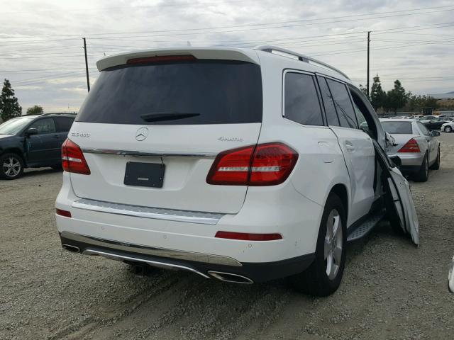 4JGDF6EE6JB024411 - 2018 MERCEDES-BENZ GLS 450 4M WHITE photo 4