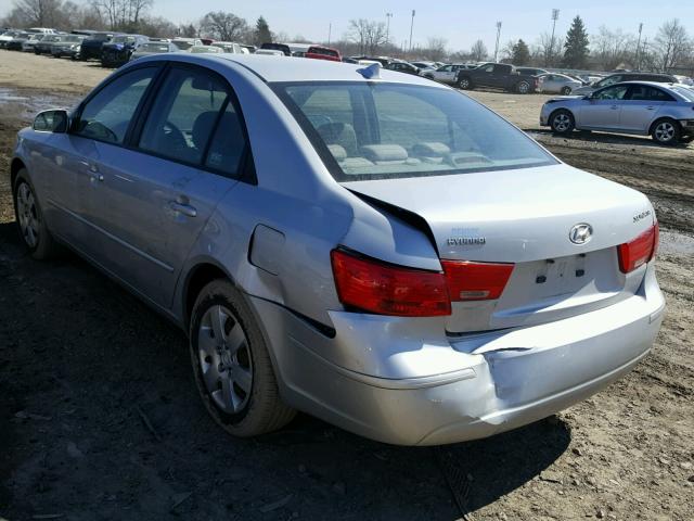 5NPET4AC4AH578751 - 2010 HYUNDAI SONATA GLS SILVER photo 3