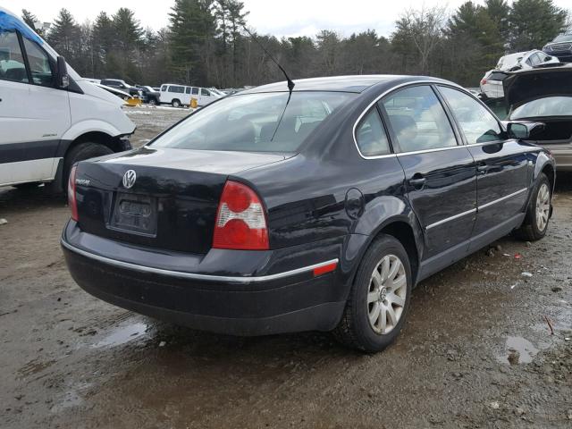 WVWPD63B93P248309 - 2003 VOLKSWAGEN PASSAT GLS BLACK photo 4