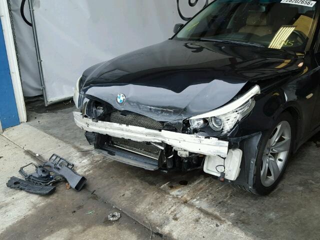 WBANU535X8CT12638 - 2008 BMW 528I BLACK photo 10