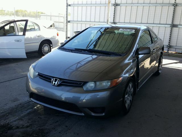 2HGFG12617H546472 - 2007 HONDA CIVIC LX GRAY photo 2