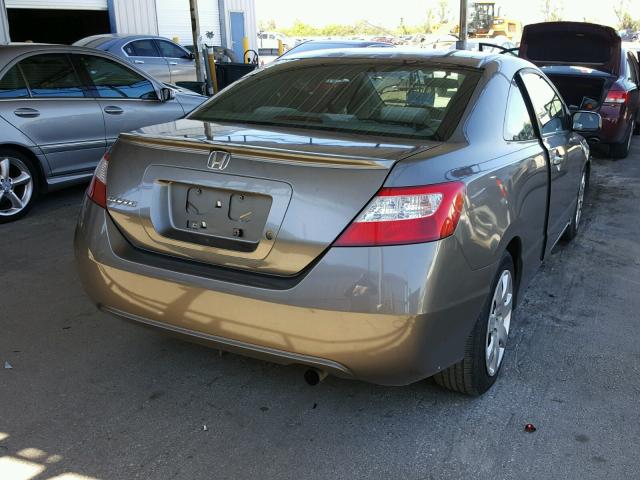 2HGFG12617H546472 - 2007 HONDA CIVIC LX GRAY photo 4