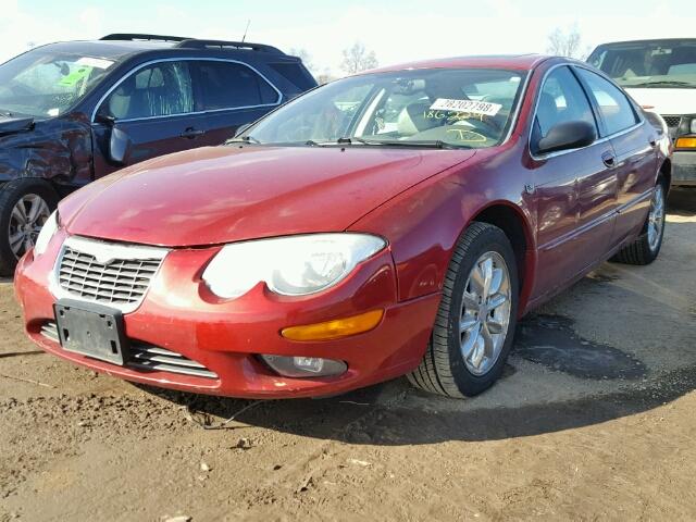 2C3AE66G44H680522 - 2004 CHRYSLER 300M RED photo 2