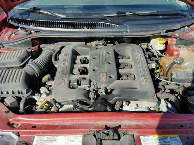 2C3AE66G44H680522 - 2004 CHRYSLER 300M RED photo 7